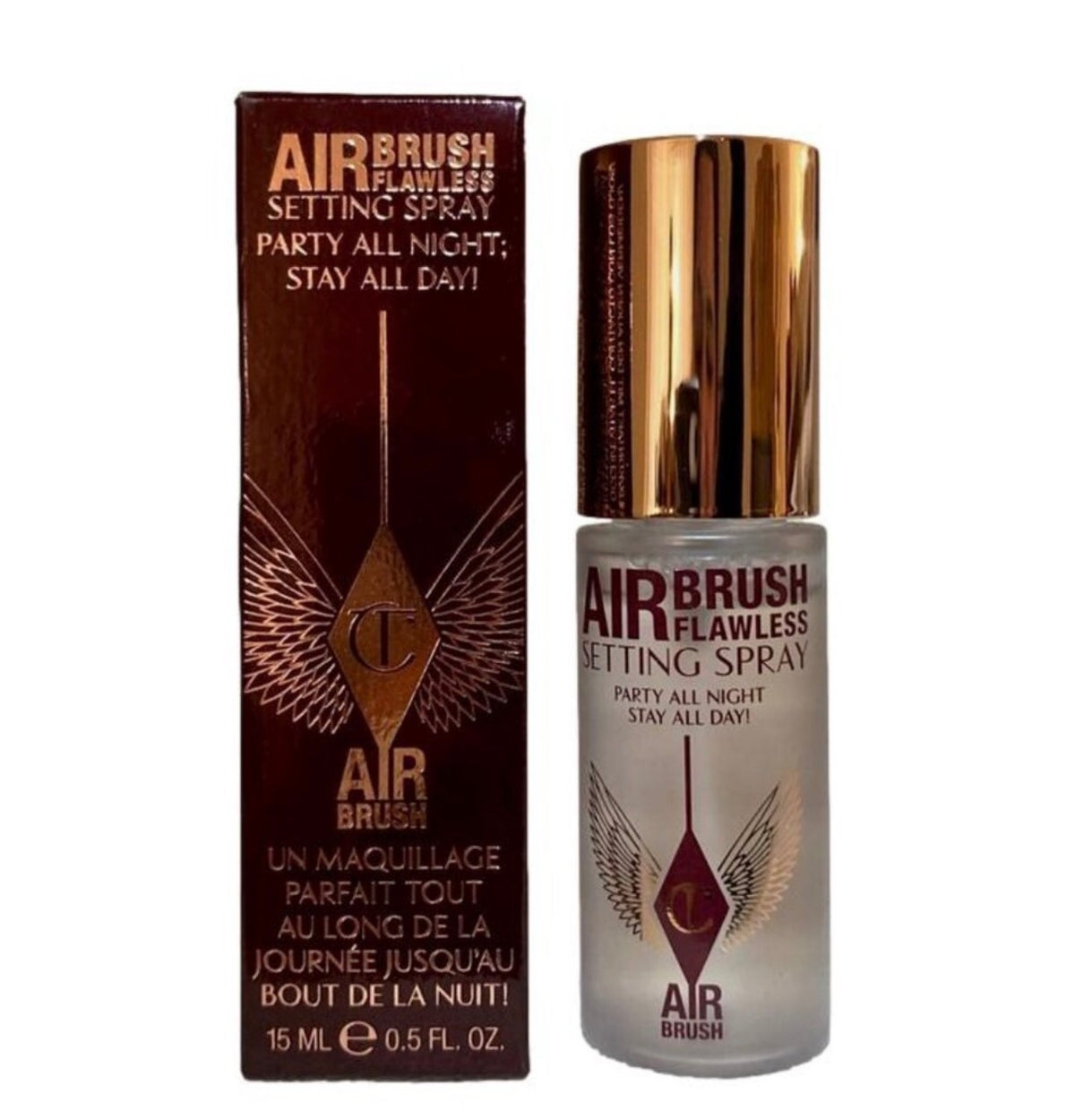 Charlotte Tilbury Airbrush Flawless Setting Spray in the 15ml Travel size…Msrp-$25