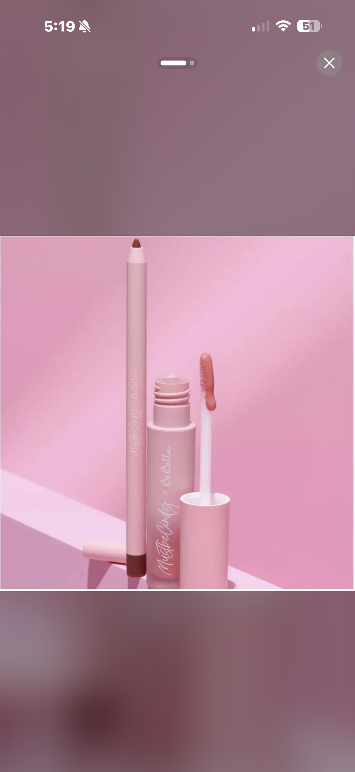Beauty Creations x Be Bella and Must be Cindy - Not Declining Lip Kit…Msrp-$12